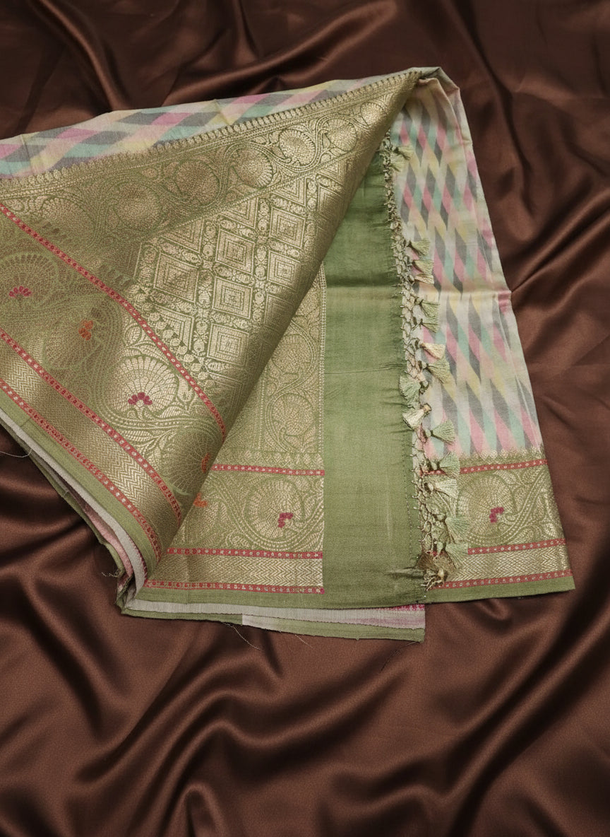 Pune Silk Digital Print Banarasi Saree