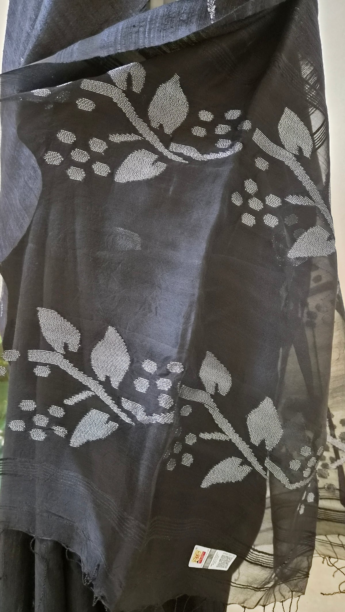 Black Matka Silk Saree