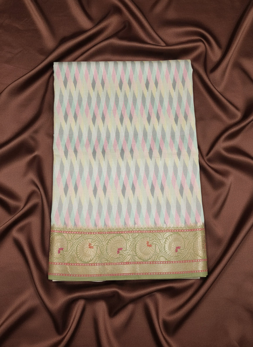 Pune Silk Digital Print Banarasi Saree