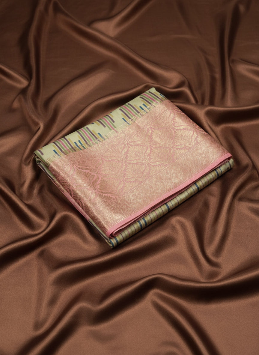 Pune Silk Banarasi Digital Print Saree