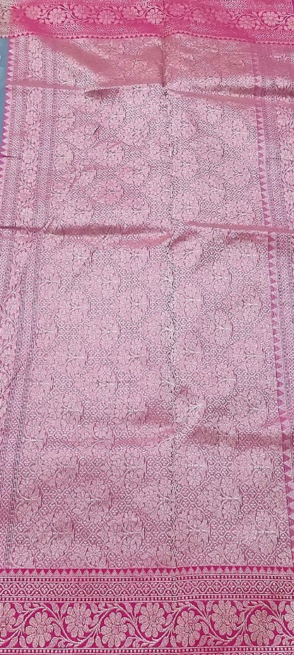 Powder Blue Jamdani Saree