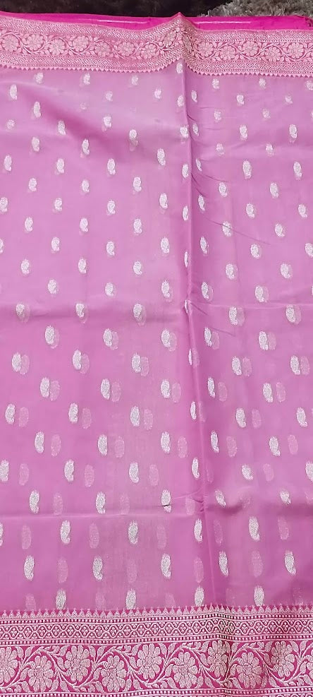 Pastel Pink Jamdani Saree